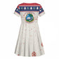 Liberia Christmas Kid Short Sleeve Dress African Lion Santa