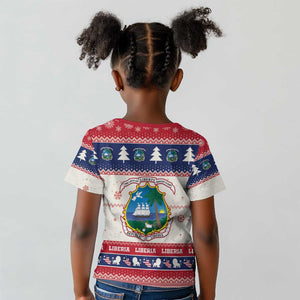 Liberia Christmas Kid T shirt African Lion Santa