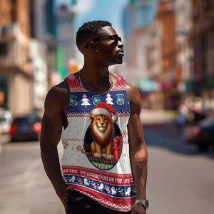 Liberia Christmas Men Tank Top African Lion Santa