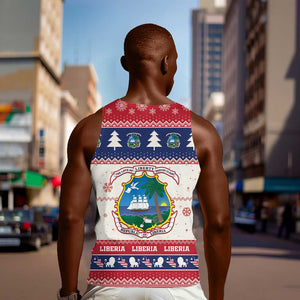 Liberia Christmas Men Tank Top African Lion Santa