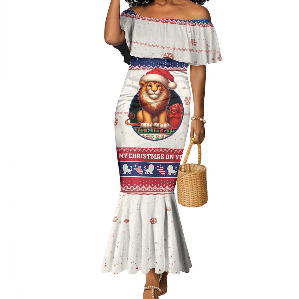 Liberia Christmas Mermaid Dress African Lion Santa