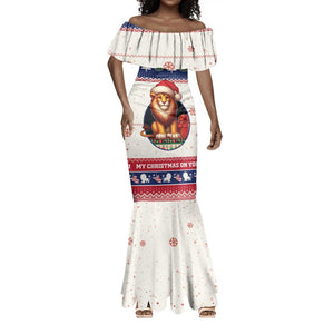 Liberia Christmas Mermaid Dress African Lion Santa