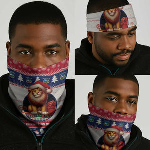 Liberia Christmas Neck Gaiter African Lion Santa LT15