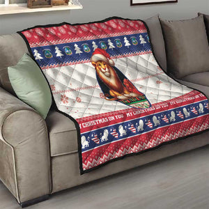 Liberia Christmas Quilt African Lion Santa