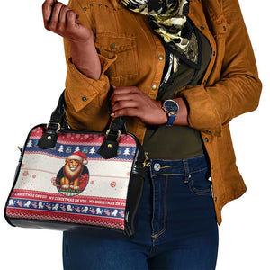 Liberia Christmas Shoulder Handbag African Lion Santa