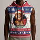Liberia Christmas Sleeveless Hoodie African Lion Santa - African Pride