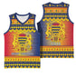 Afro Chad Christmas Basketball Jersey Coat Of Arms With African Pattern LT15