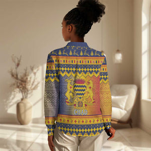 Afro Chad Christmas Women Casual Shirt Coat Of Arms With African Pattern