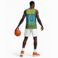 Afro Rwanda Christmas Basketball Jersey Noheli Nziza Coat Of Arms - African Pattern LT15