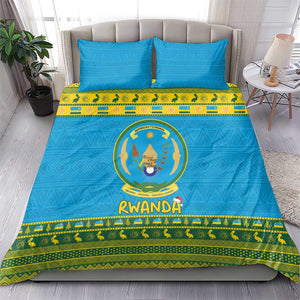 Afro Rwanda Christmas Bedding Set Noheli Nziza Coat Of Arms - African Pattern