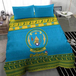 Afro Rwanda Christmas Bedding Set Noheli Nziza Coat Of Arms - African Pattern