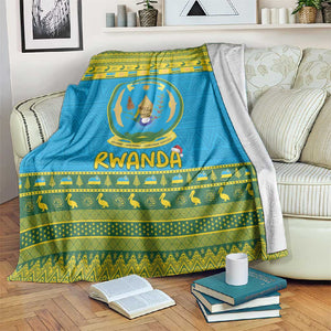 Afro Rwanda Christmas Blanket Noheli Nziza Coat Of Arms - African Pattern