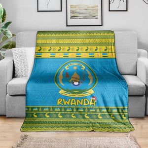 Afro Rwanda Christmas Blanket Noheli Nziza Coat Of Arms - African Pattern