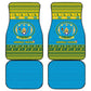 Afro Rwanda Christmas Car Mats Noheli Nziza Coat Of Arms - African Pattern