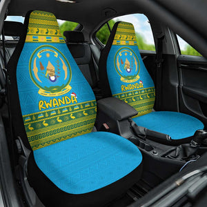 Afro Rwanda Christmas Car Seat Cover Noheli Nziza Coat Of Arms - African Pattern