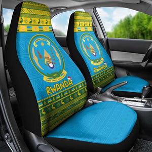 Afro Rwanda Christmas Car Seat Cover Noheli Nziza Coat Of Arms - African Pattern