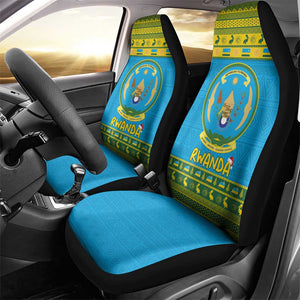 Afro Rwanda Christmas Car Seat Cover Noheli Nziza Coat Of Arms - African Pattern