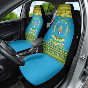 Afro Rwanda Christmas Car Seat Cover Noheli Nziza Coat Of Arms - African Pattern