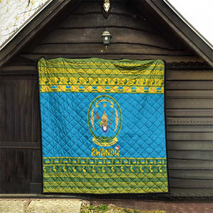 Afro Rwanda Christmas Quilt Noheli Nziza Coat Of Arms - African Pattern