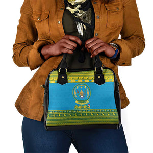 Afro Rwanda Christmas Shoulder Handbag Noheli Nziza Coat Of Arms - African Pattern