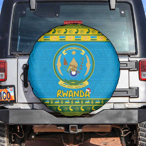 Afro Rwanda Christmas Spare Tire Cover Noheli Nziza Coat Of Arms - African Pattern