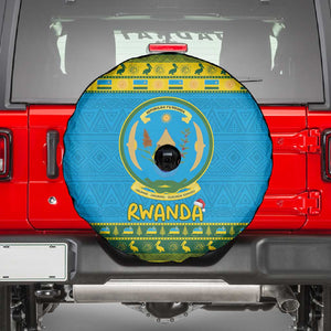 Afro Rwanda Christmas Spare Tire Cover Noheli Nziza Coat Of Arms - African Pattern