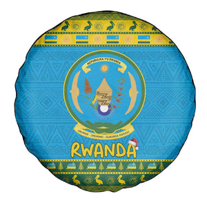 Afro Rwanda Christmas Spare Tire Cover Noheli Nziza Coat Of Arms - African Pattern