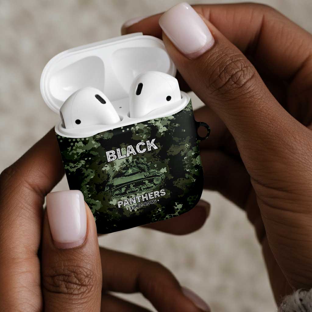 761st Tank Battalion Black Panthers AirPods Case WWII Military Camouflage - African Pride