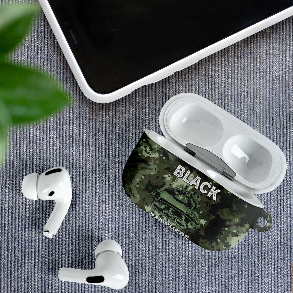 761st Tank Battalion Black Panthers AirPods Case WWII Military Camouflage - African Pride
