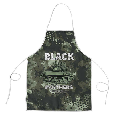 761st Tank Battalion Black Panthers Apron WWII Military Camouflage - African Pride