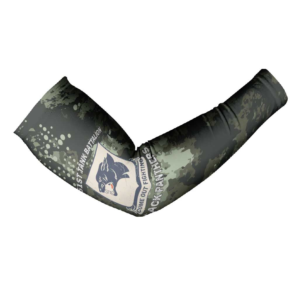 761st Tank Battalion Black Panthers Arm Sleeves WWII Military Camouflage - African Pride