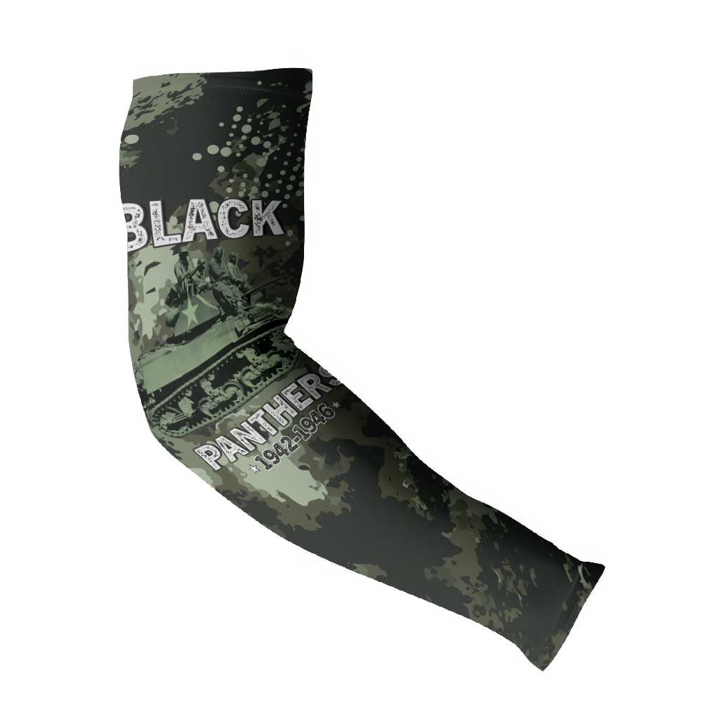 761st Tank Battalion Black Panthers Arm Sleeves WWII Military Camouflage - African Pride