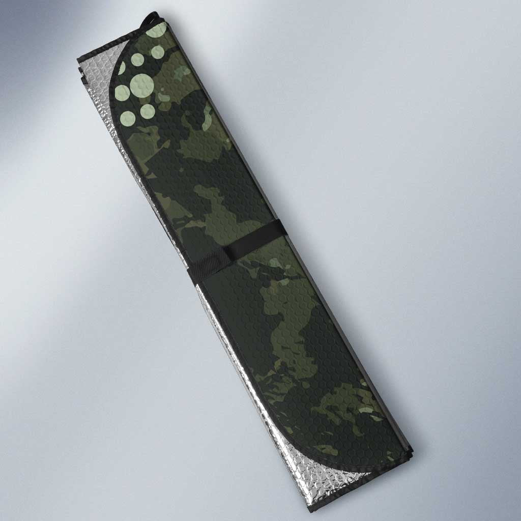 761st Tank Battalion Black Panthers Auto Sun Shade WWII Military Camouflage - African Pride