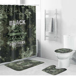 761st Tank Battalion Black Panthers Bathroom Set WWII Military Camouflage - African Pride