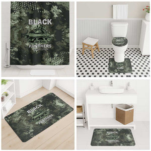 761st Tank Battalion Black Panthers Bathroom Set WWII Military Camouflage - African Pride