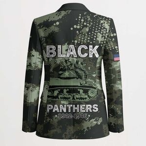 761st Tank Battalion Black Panthers Blazer WWII Military Camouflage - African Pride