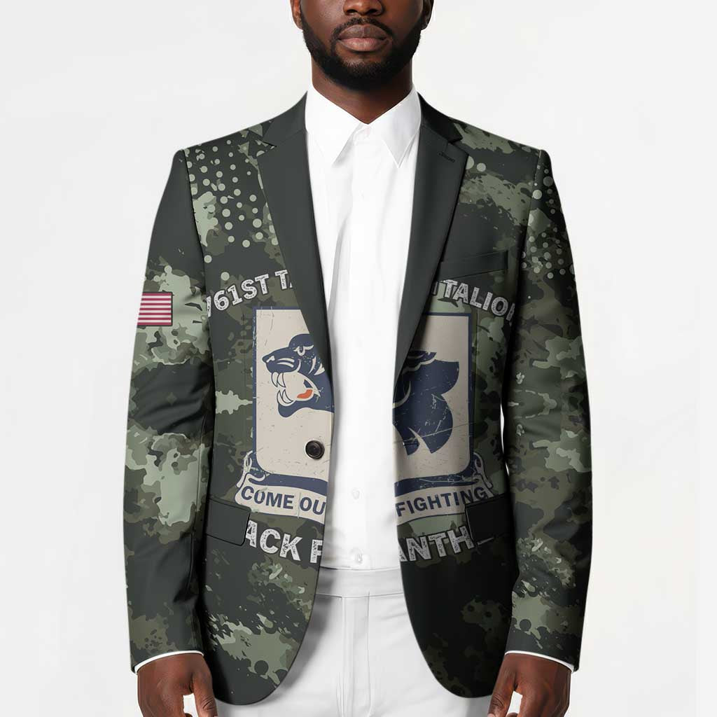 761st Tank Battalion Black Panthers Blazer WWII Military Camouflage - African Pride