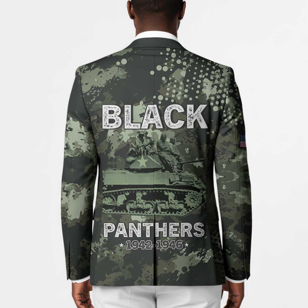 761st Tank Battalion Black Panthers Blazer WWII Military Camouflage - African Pride