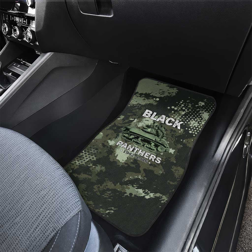 761st Tank Battalion Black Panthers Car Mats WWII Military Camouflage - African Pride
