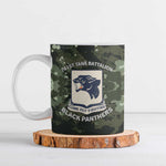 761st Tank Battalion Black Panthers Ceramic Mug WWII Military Camouflage - African Pride