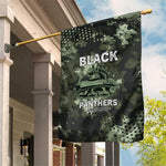 761st Tank Battalion Black Panthers Garden Flag WWII Military Camouflage - African Pride