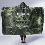 761st Tank Battalion Black Panthers Hooded Blanket WWII Military Camouflage - African Pride