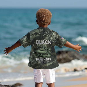 761st Tank Battalion Black Panthers Kid Hawaiian Shirt WWII Military Camouflage - African Pride