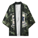 761st Tank Battalion Black Panthers Kimono WWII Military Camouflage - African Pride