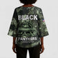 761st Tank Battalion Black Panthers Kimono Sleeve Blouse WWII Military Camouflage - African Pride