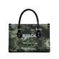 761st Tank Battalion Black Panthers Leather Bag WWII Military Camouflage - African Pride