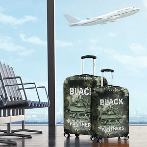 761st Tank Battalion Black Panthers Luggage Cover WWII Military Camouflage - African Pride