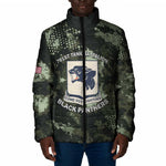 761st Tank Battalion Black Panthers Padded Jacket WWII Military Camouflage - African Pride