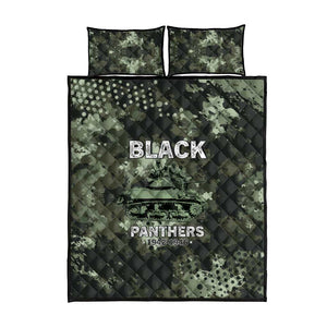 761st Tank Battalion Black Panthers Quilt Bed Set WWII Military Camouflage - African Pride