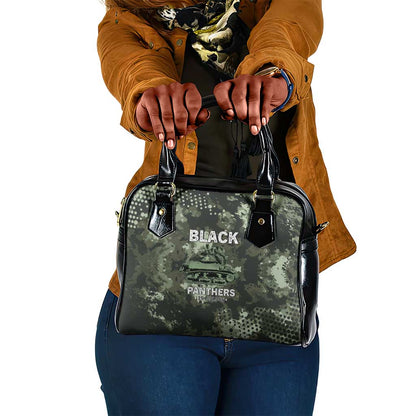 761st Tank Battalion Black Panthers Shoulder Handbag WWII Military Camouflage - African Pride
